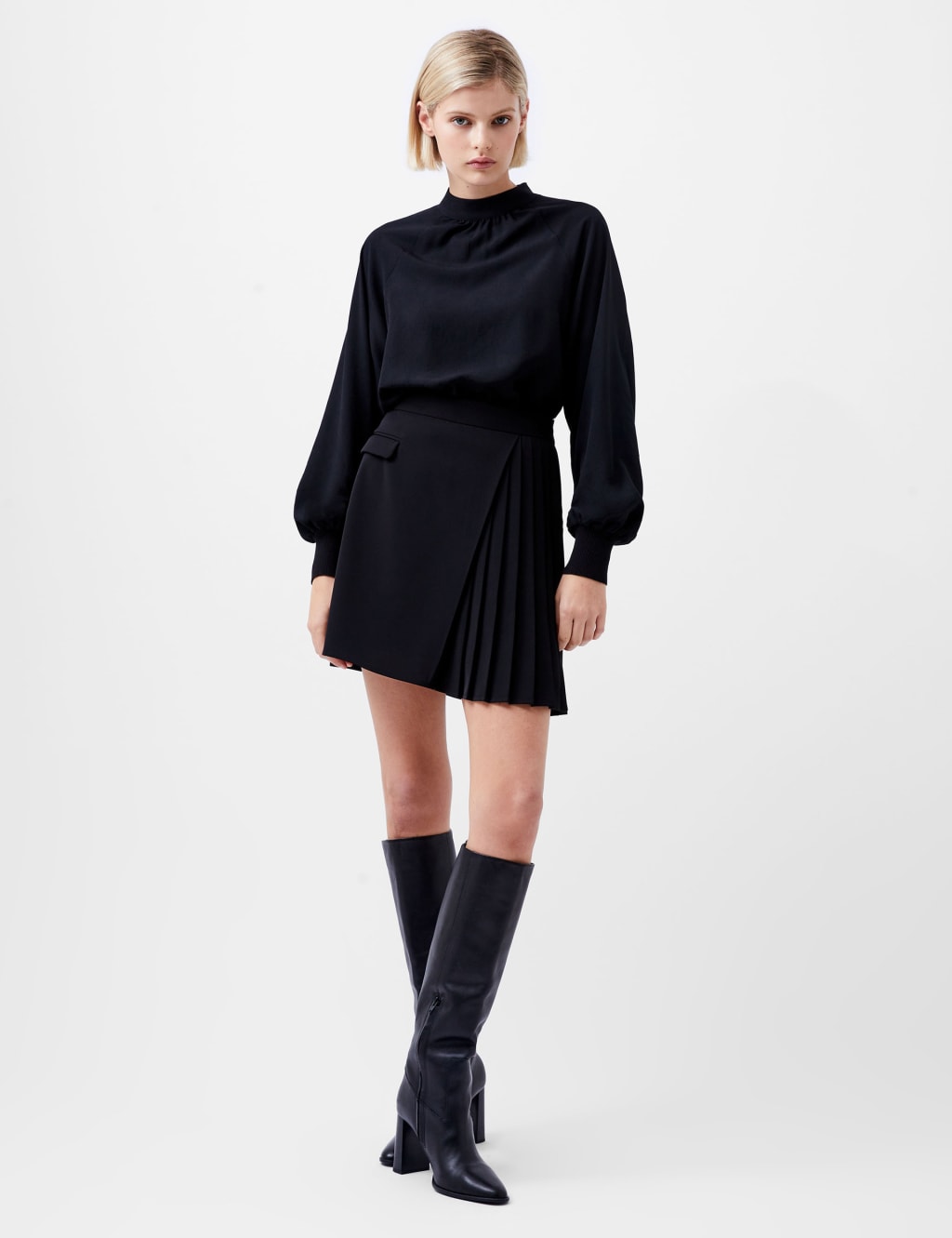 Pleated Mini A Line Skirt French Connection M S