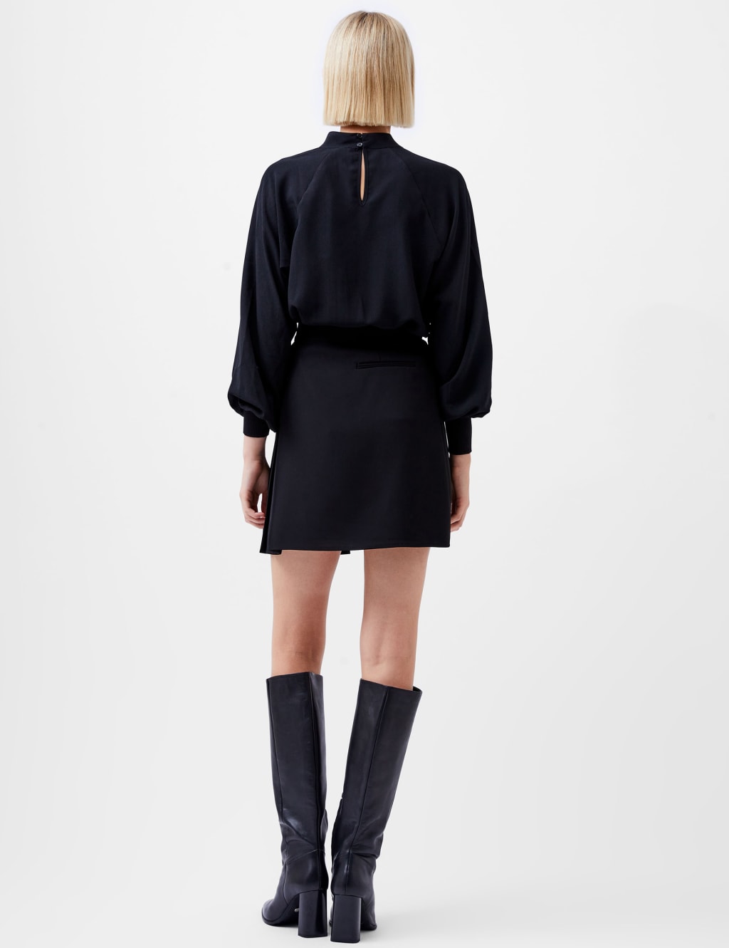 Pleated mini line skirt 2025