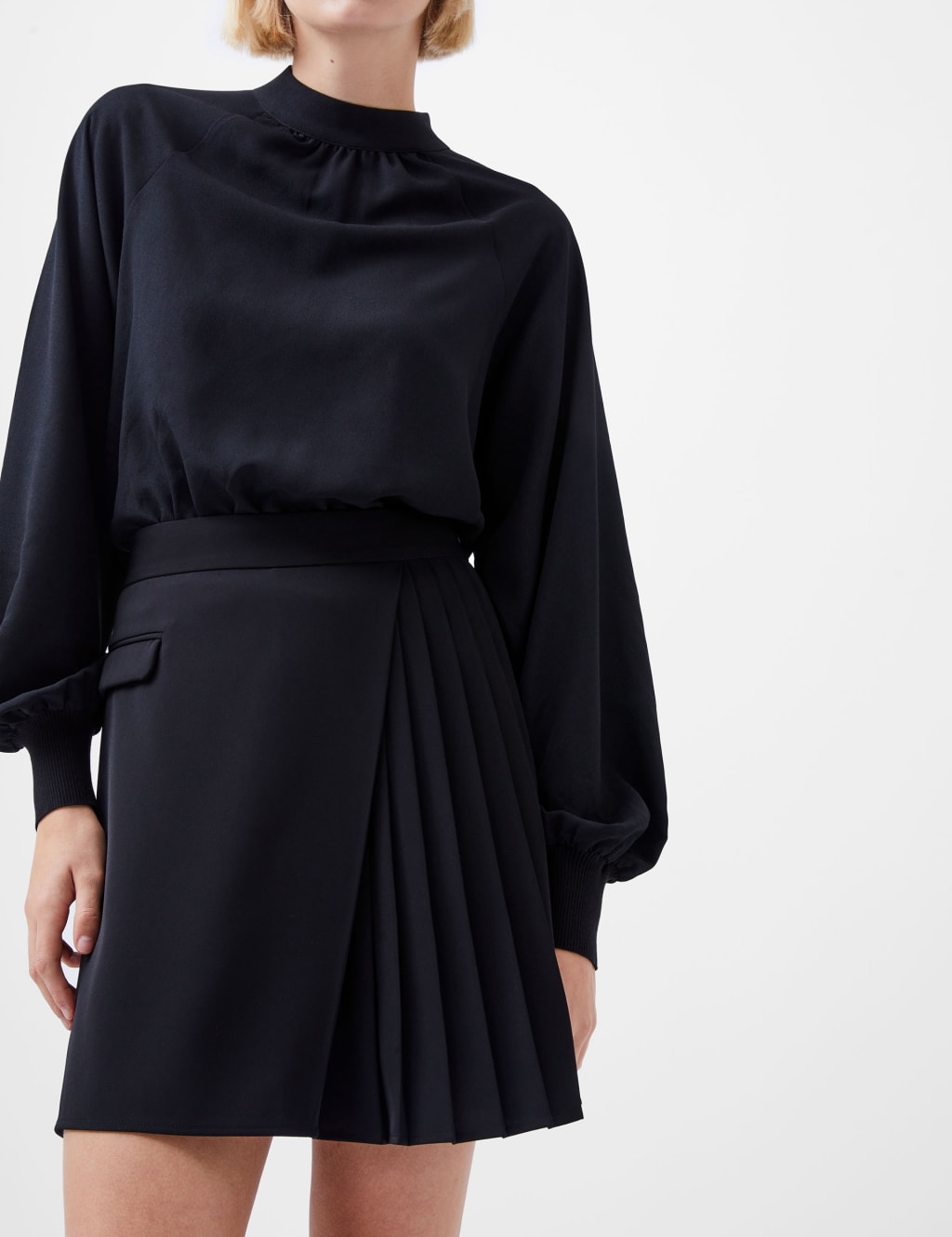 Pleated Mini A Line Skirt French Connection M S