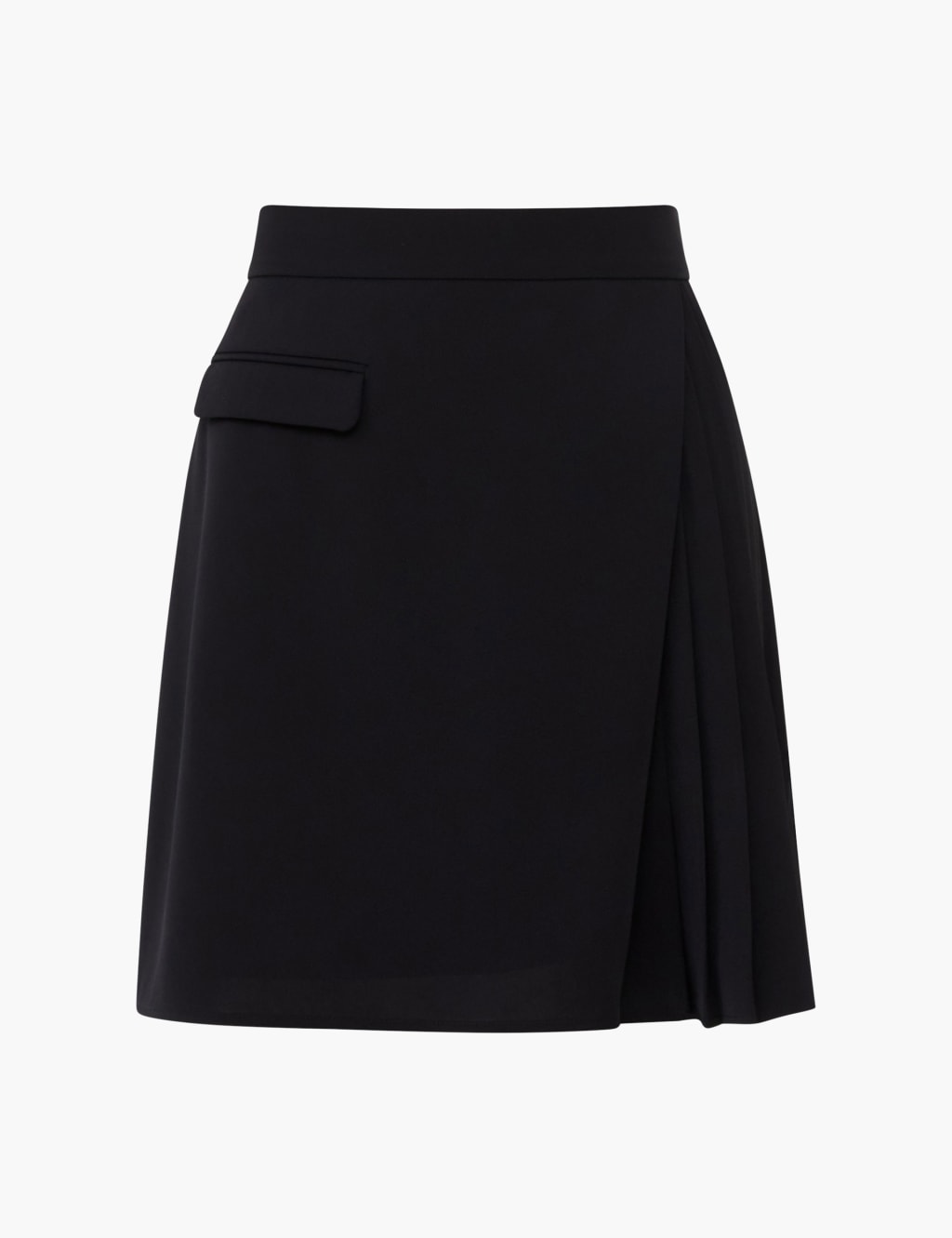 Pleated Mini A Line Skirt