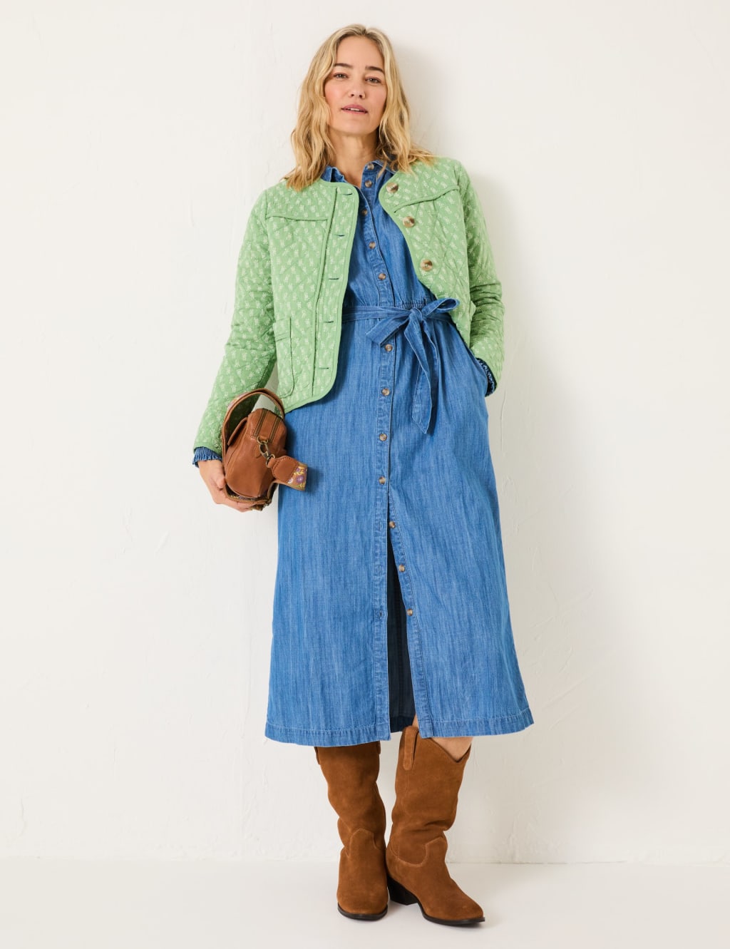 Pure Cotton Printed Quilted Short Jacket 3 of 5