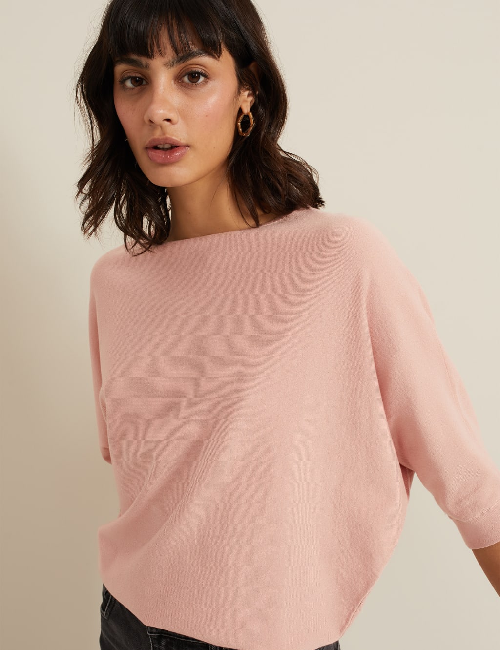 Slash Neck Batwing Sleeve Jumper Phase Eight M S
