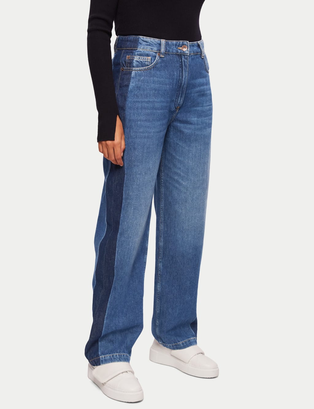High Waisted Straight Leg Jeans 1 of 7