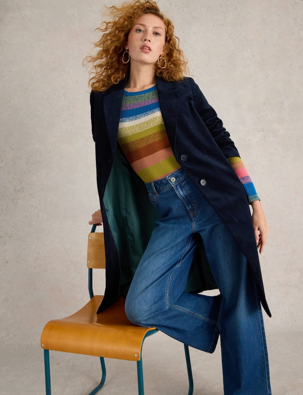 Cotton velvet coat cheap