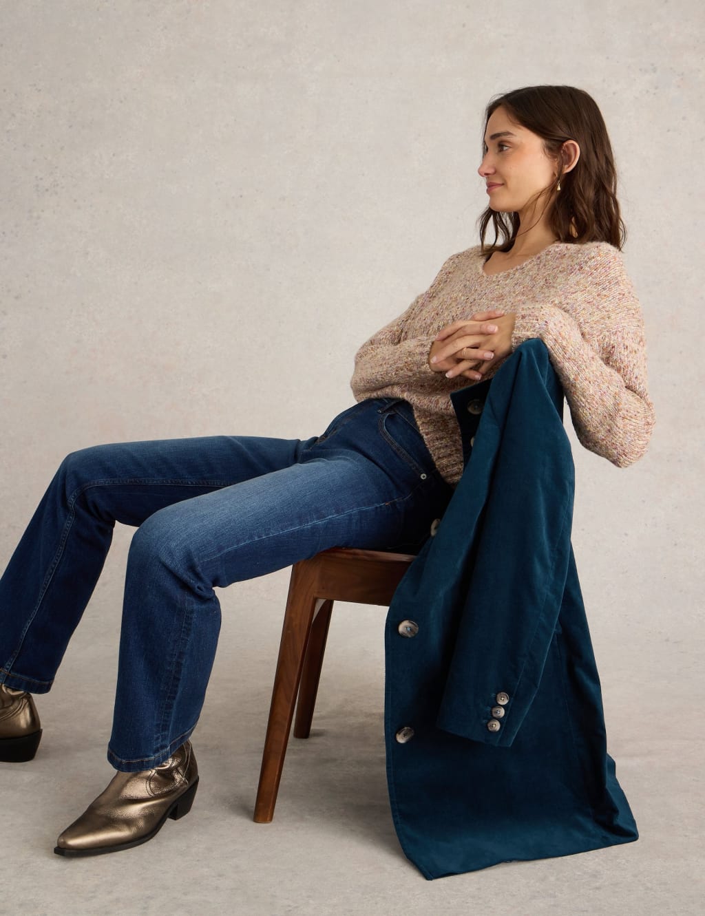 Cotton Rich Velvet Overcoat 3 of 6