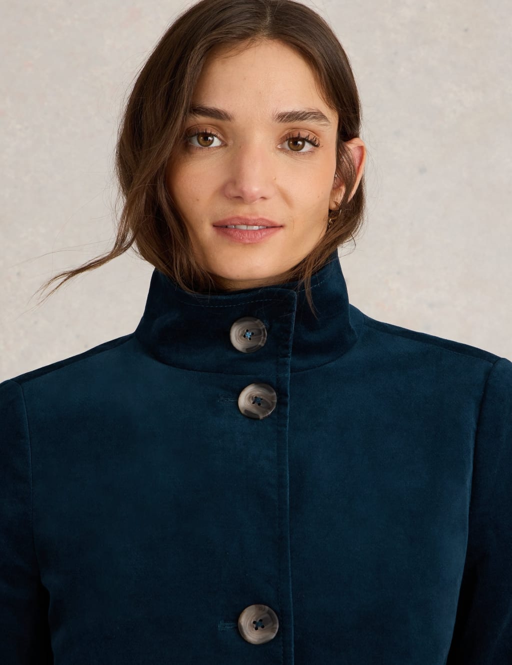 Cotton Rich Velvet Overcoat 5 of 6