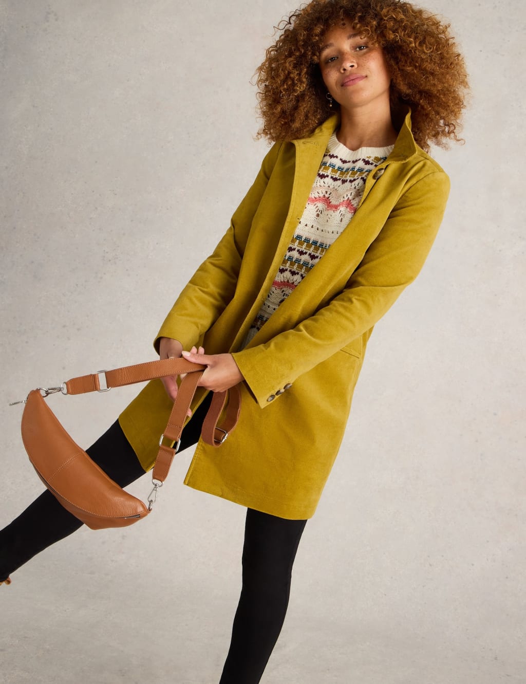 Cotton Rich Velvet Overcoat 3 of 6