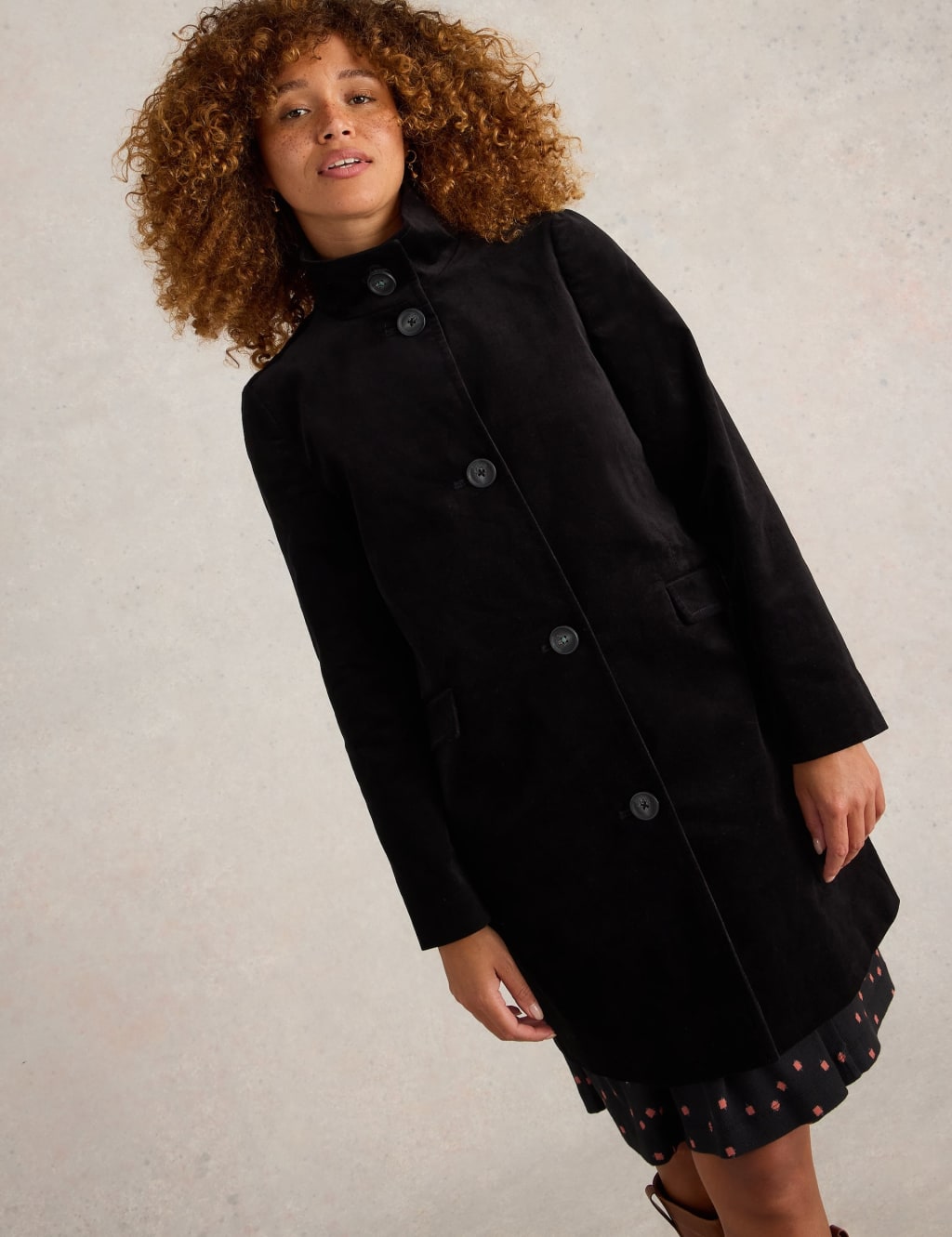 White stuff moleskin coat on sale