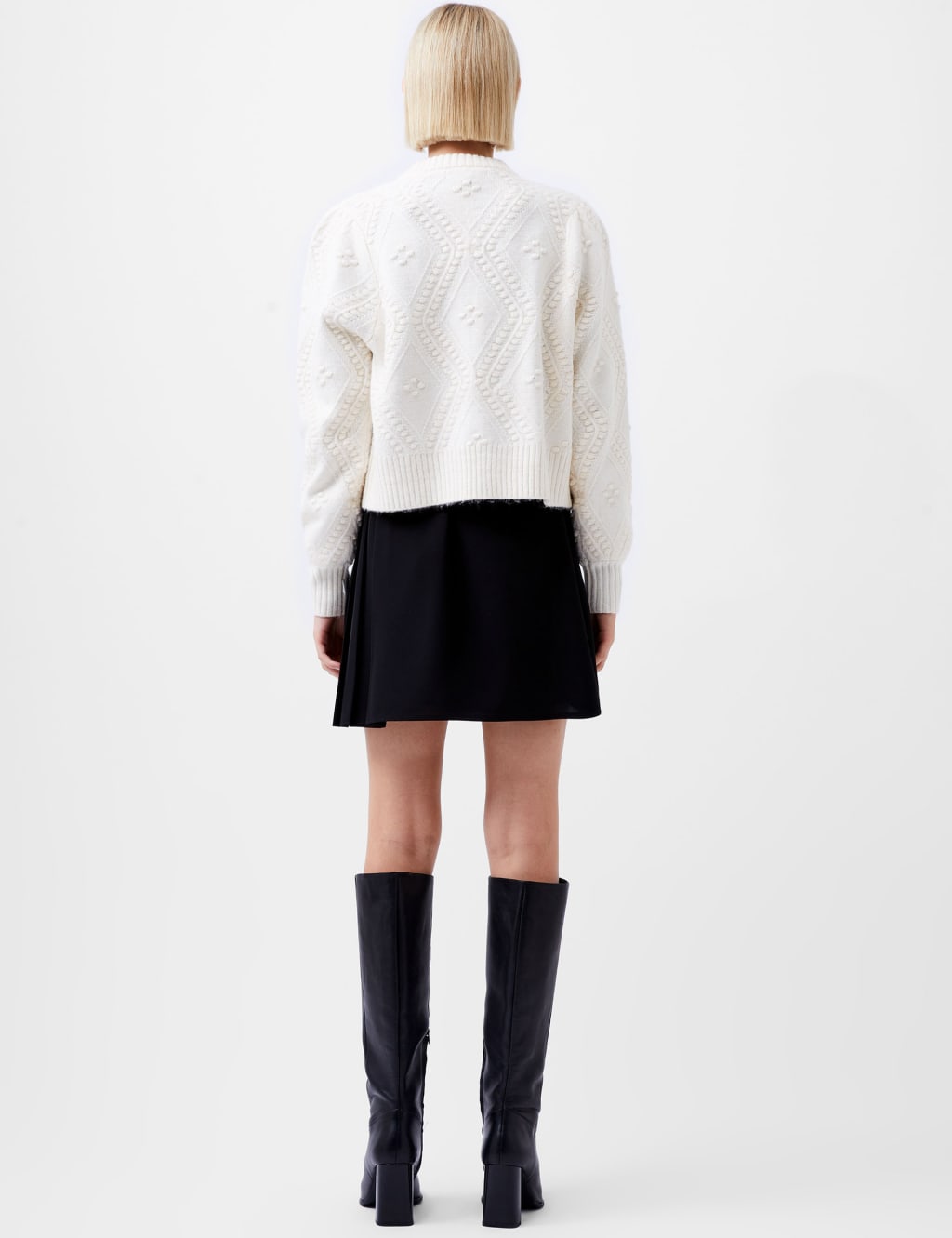 Textured Tie Neck Cardigan 4 of 6