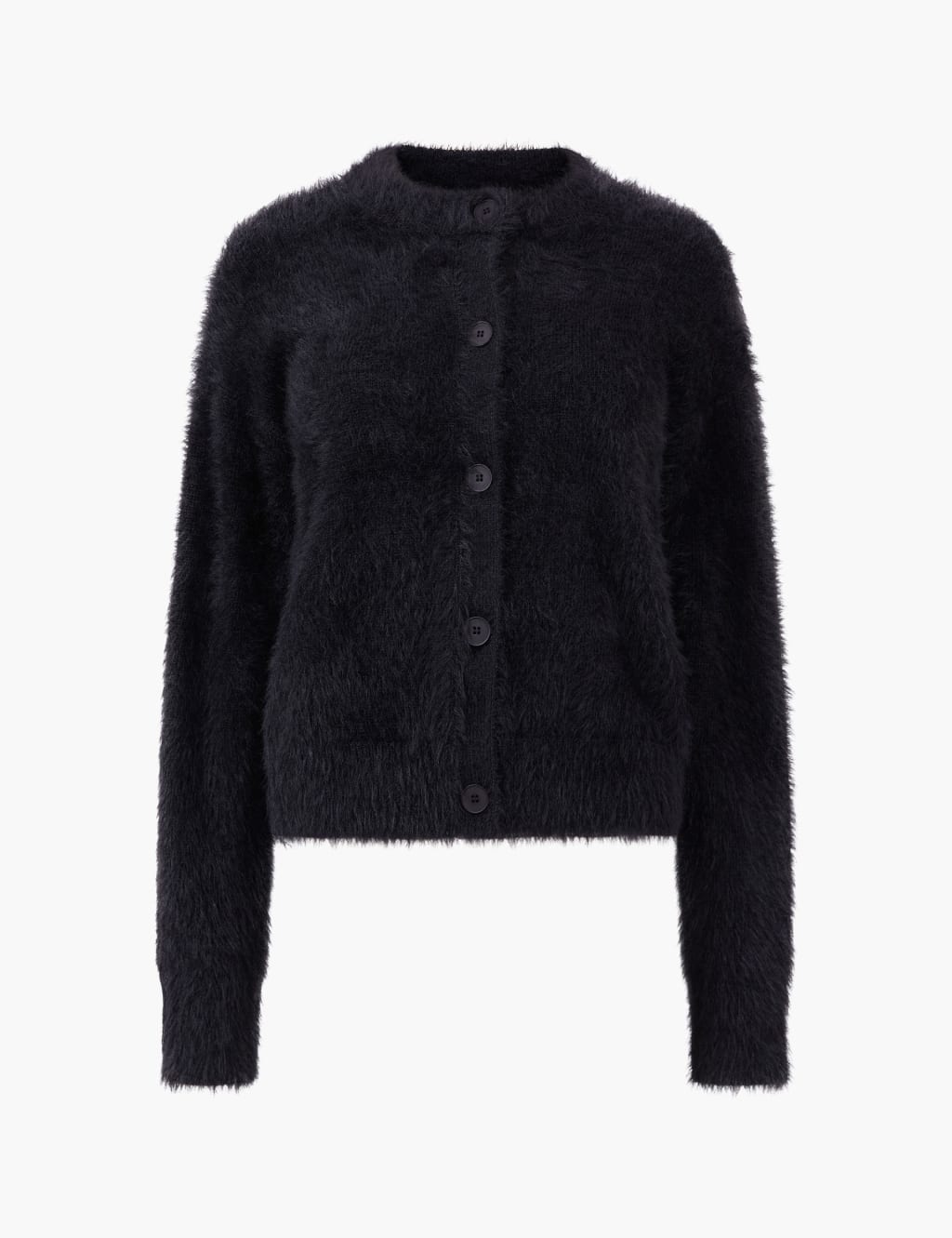 Textured Round Neck Cardigan 2 of 4