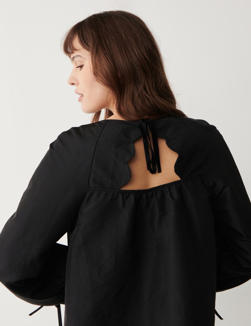 Round Neck Tie Fastening Top 4 of 4