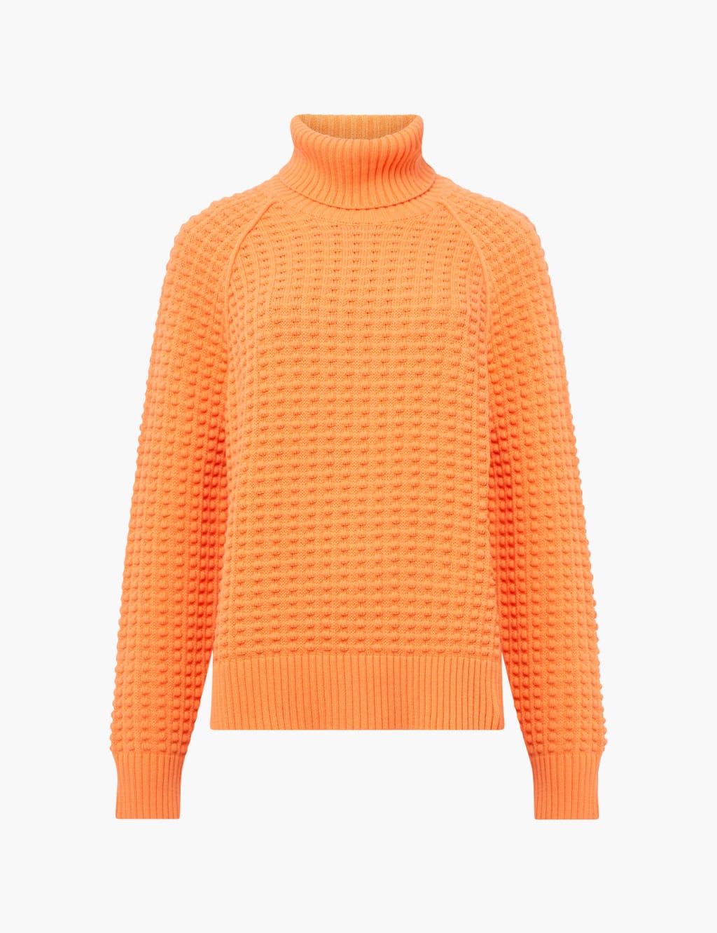 Pure Cotton Textured Roll Neck Jumper 2 of 4