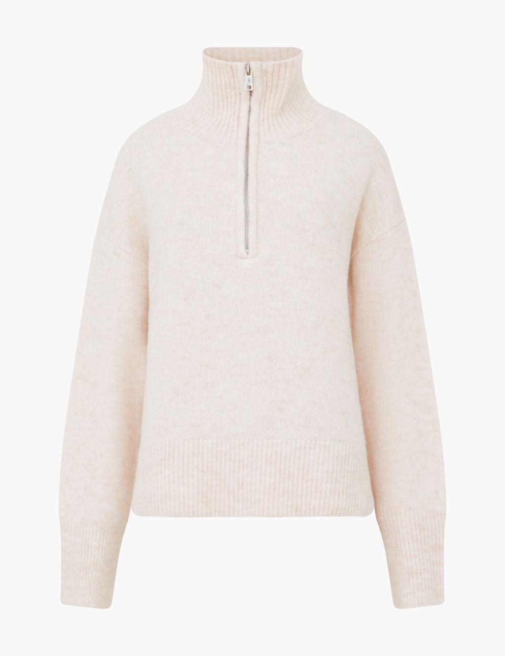 Textured Funnel Neck Half Zip Jumper 2 of 4