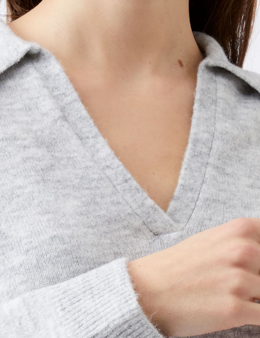 Textured Collared Jumper with Wool 4 of 4