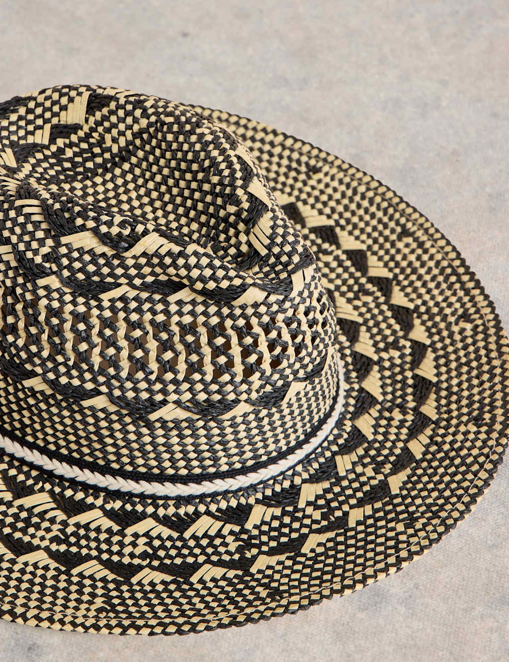 Patterned Textured Fedora Hat 2 of 2