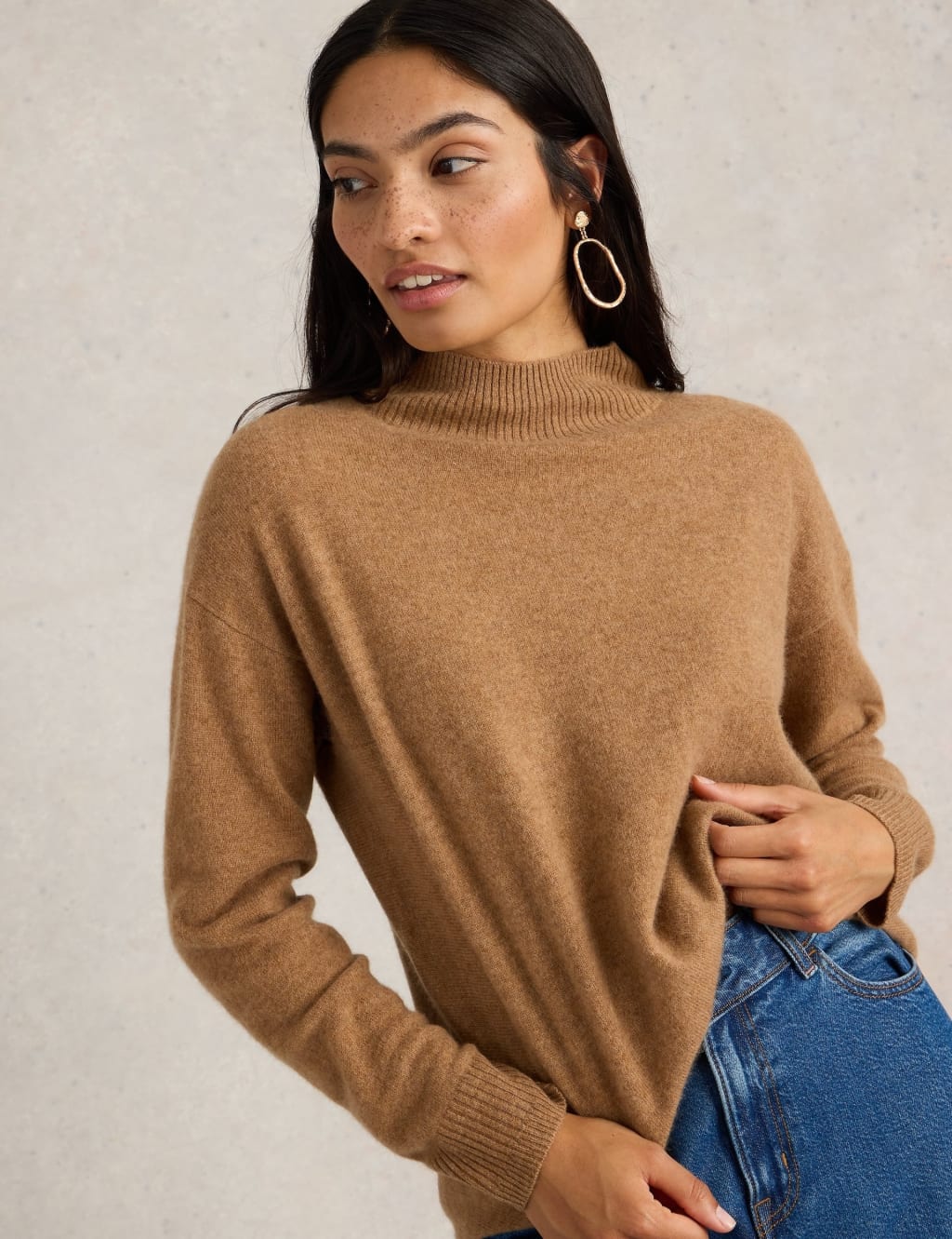 Cashmere high neck jumper outlet