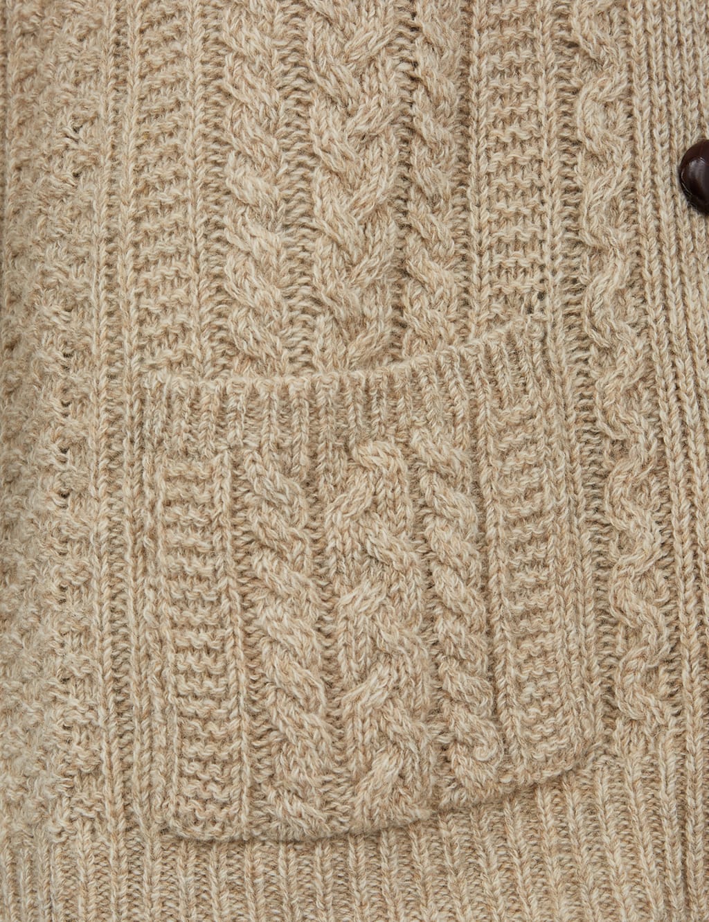 Pure Wool Cable Knit Relaxed Cardigan 4 of 5