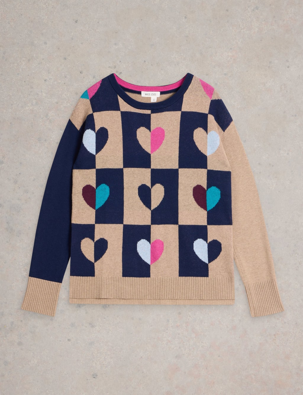 White stuff heart jumper shop