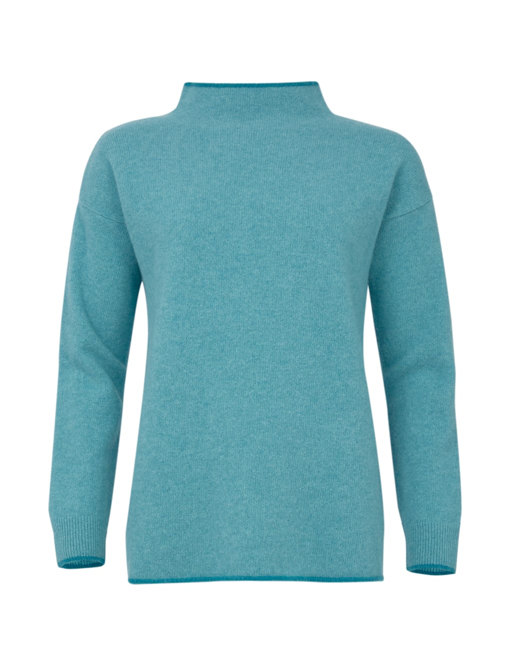 Pure Wool Striped Funnel Neck Jumper 2 of 9