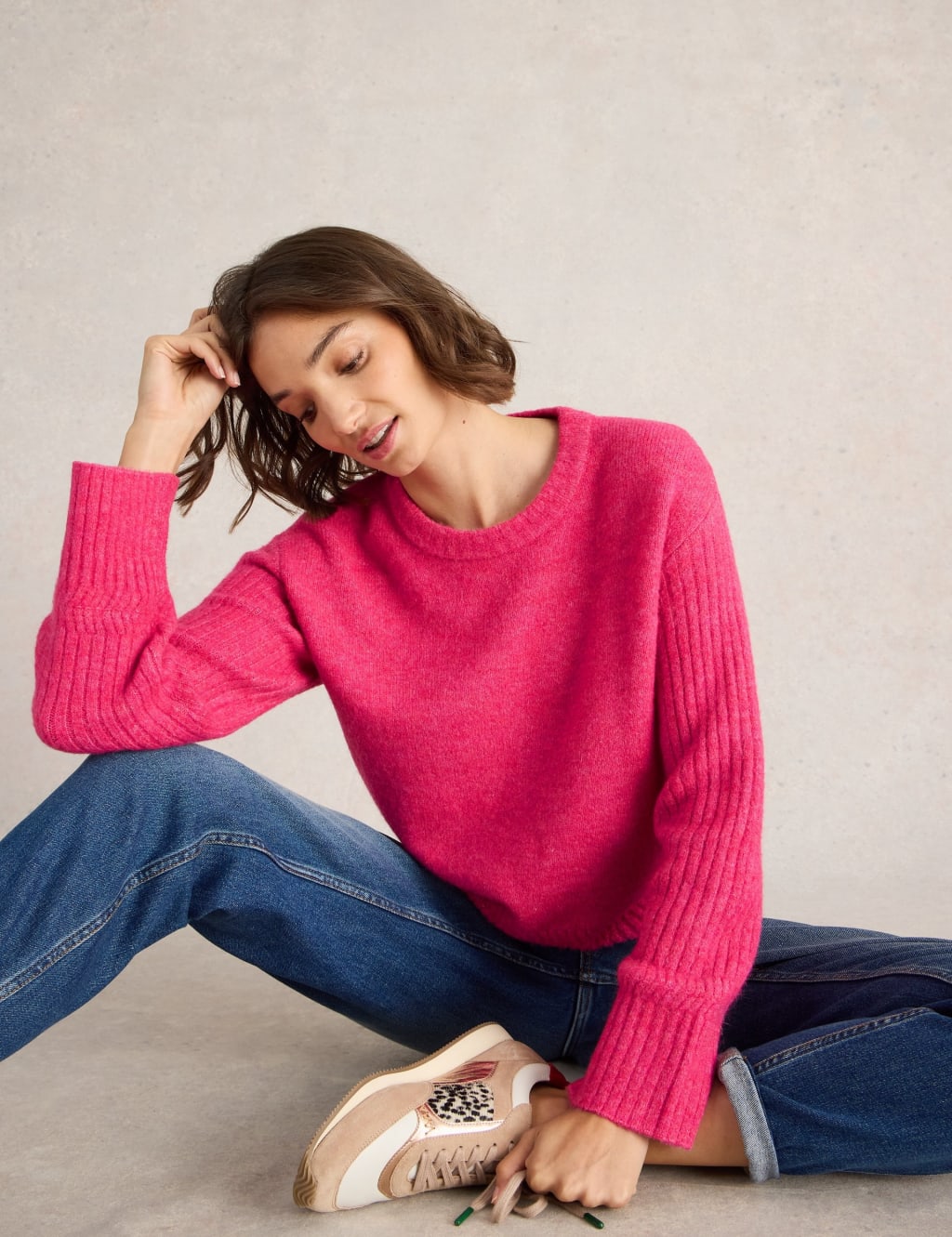 White stuff red jumper outlet