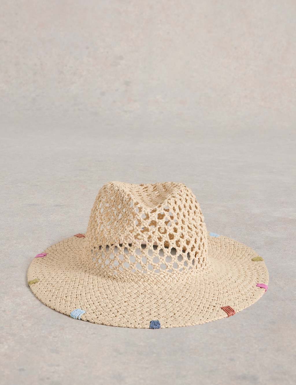 Open Weave Fedora Hat 2 of 3