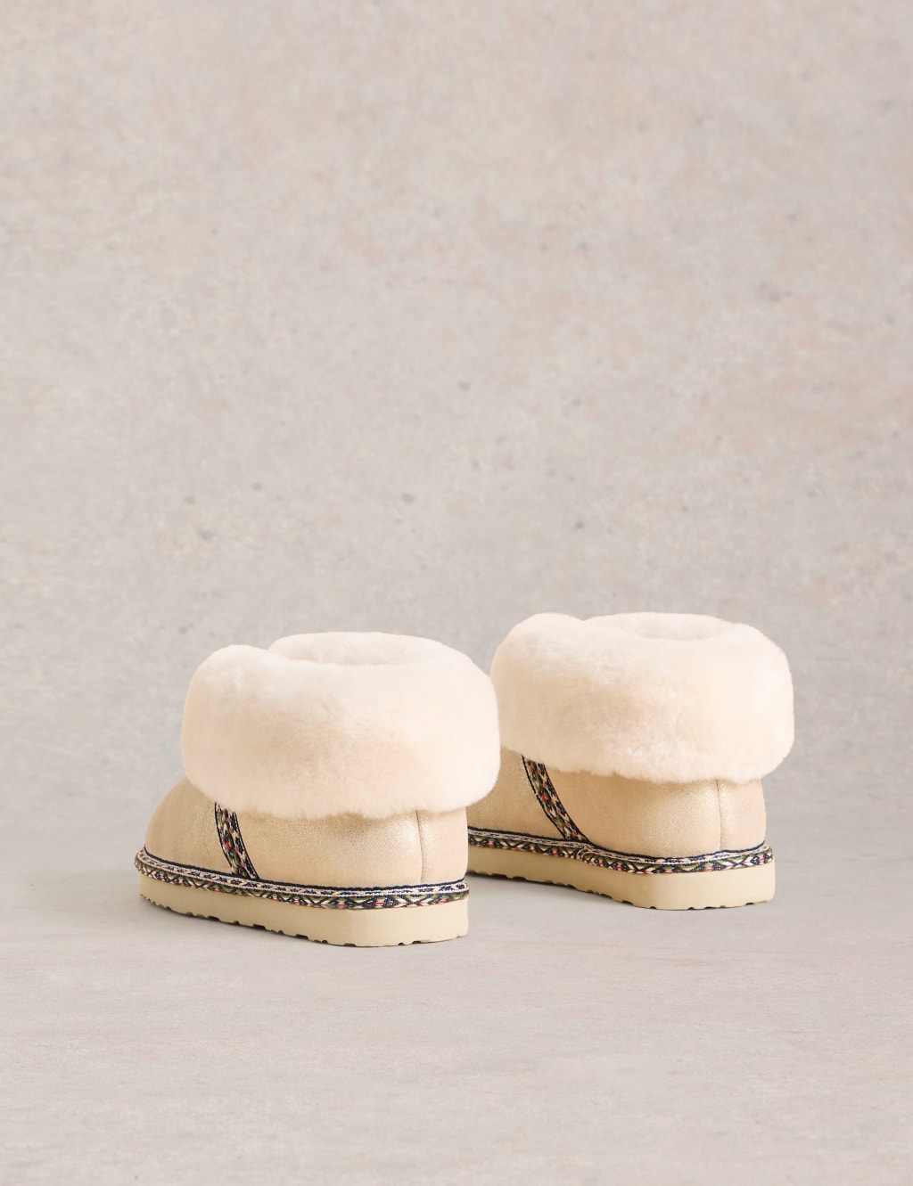 Suede Shearling Slipper Boots 3 of 4