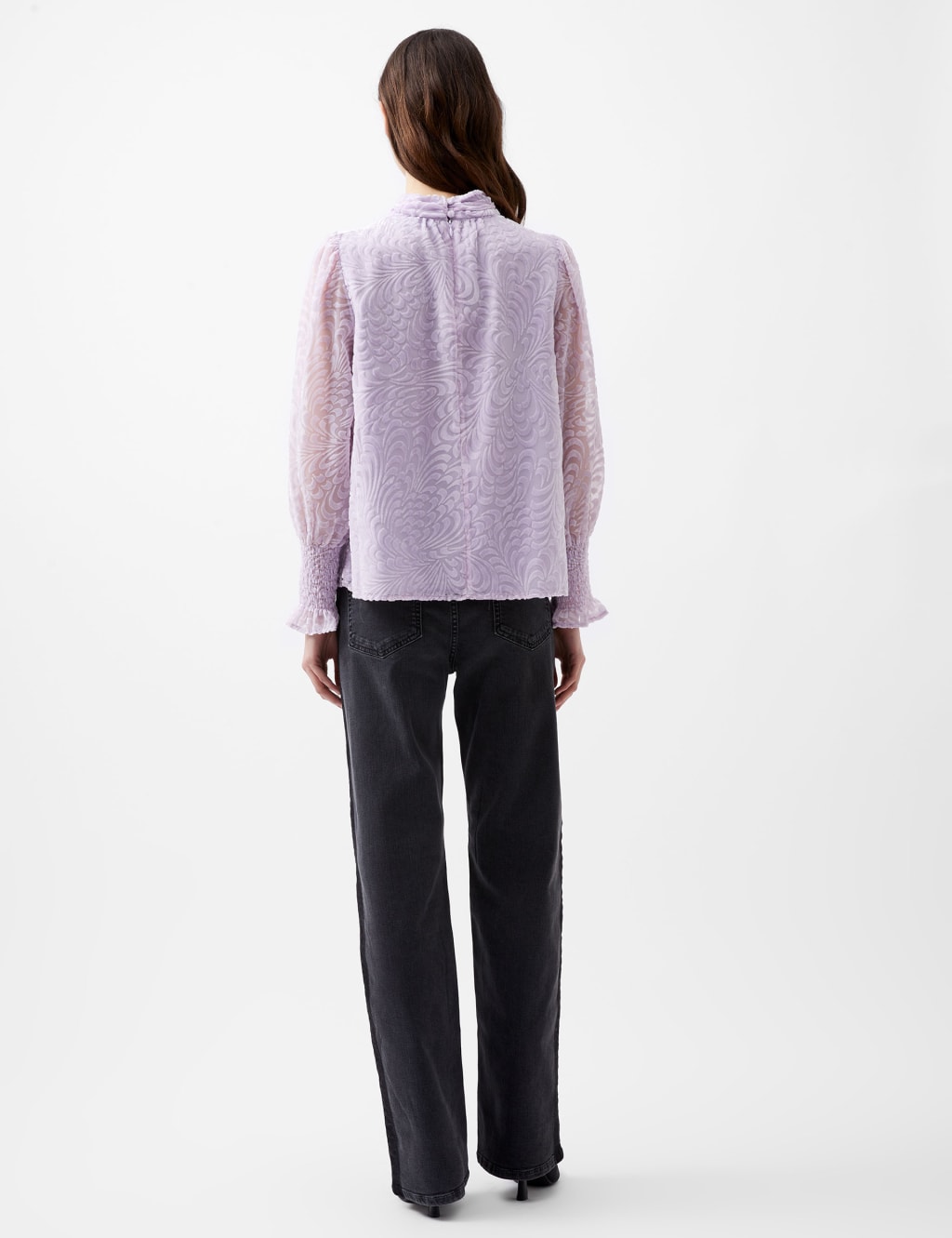 Geometric High Neck Blouse 4 of 4