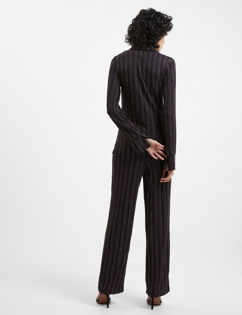 Sparkly Striped Half Zip Top 4 of 4