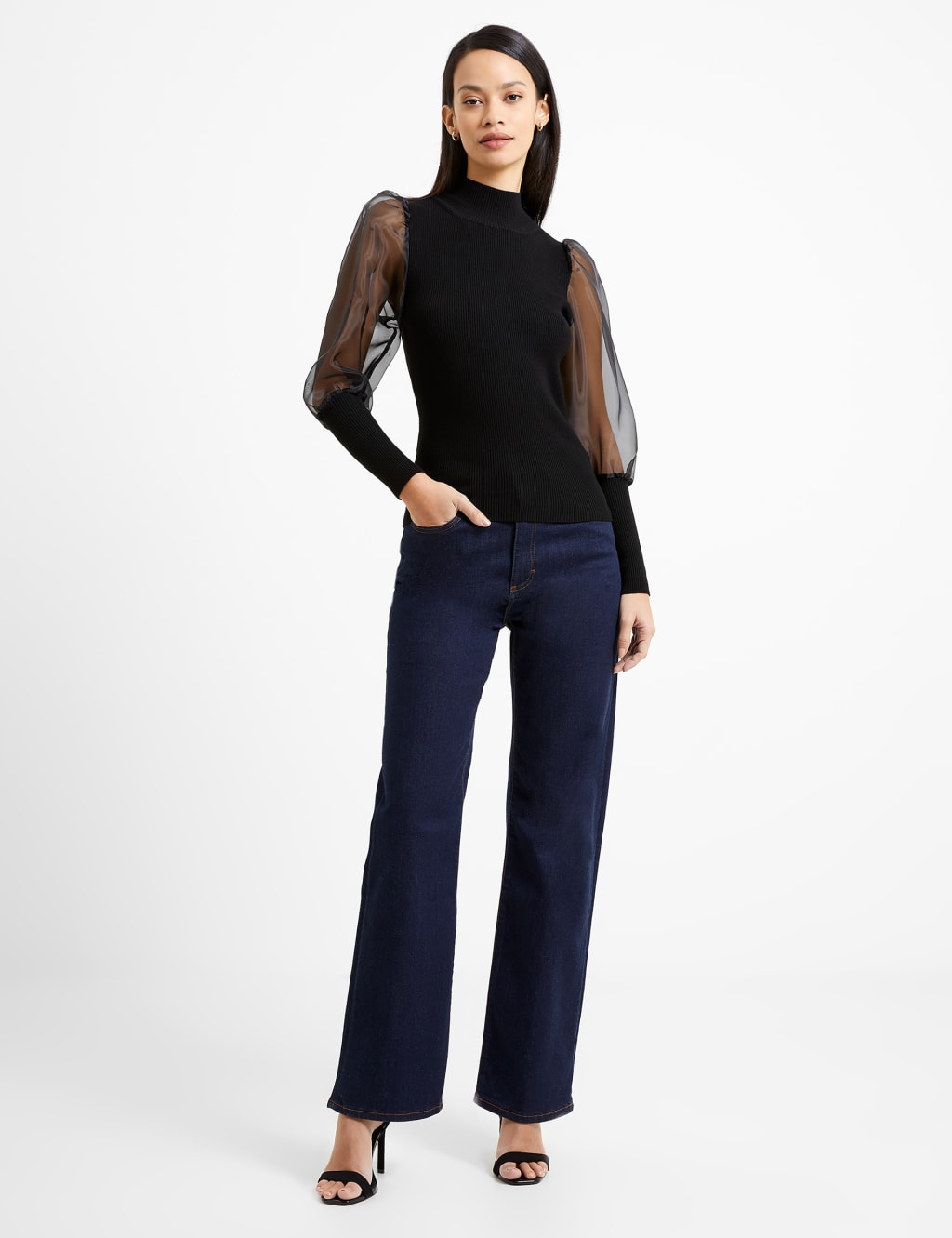 Krista Organza LS High NK Top 3 of 4