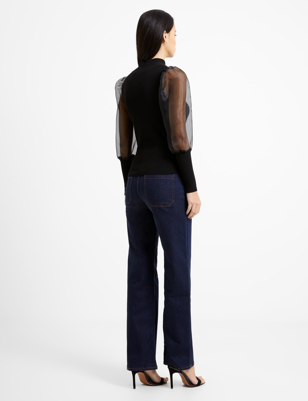 Krista Organza LS High NK Top 4 of 4