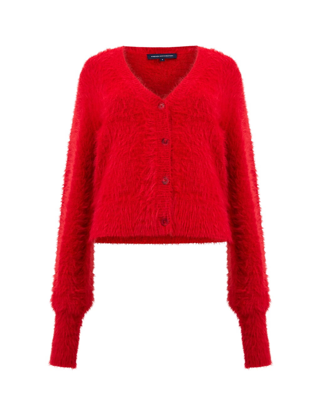 Textured V-Neck Button Front Cardigan 2 of 4