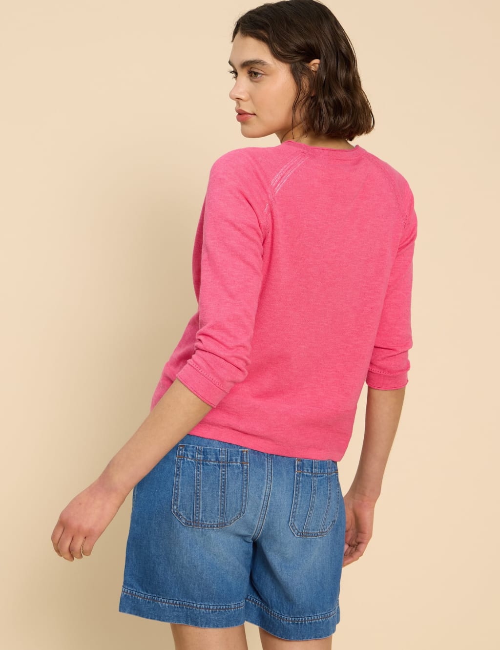 Pure Cotton V-Neck Button-Through Cardigan 3 of 6