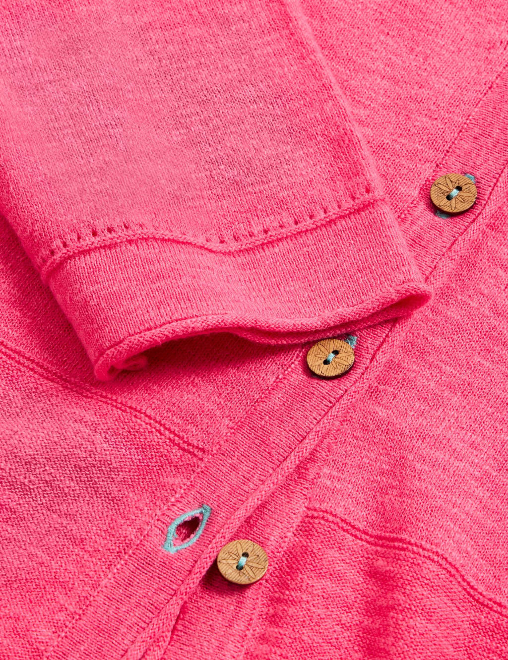 Pure Cotton V-Neck Button-Through Cardigan 6 of 6