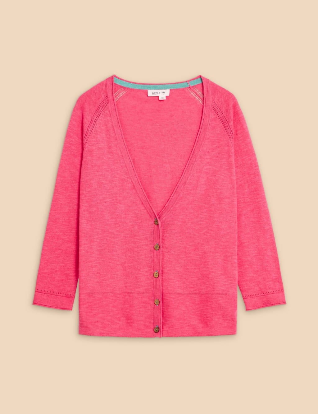 Pure Cotton V-Neck Button-Through Cardigan 2 of 6