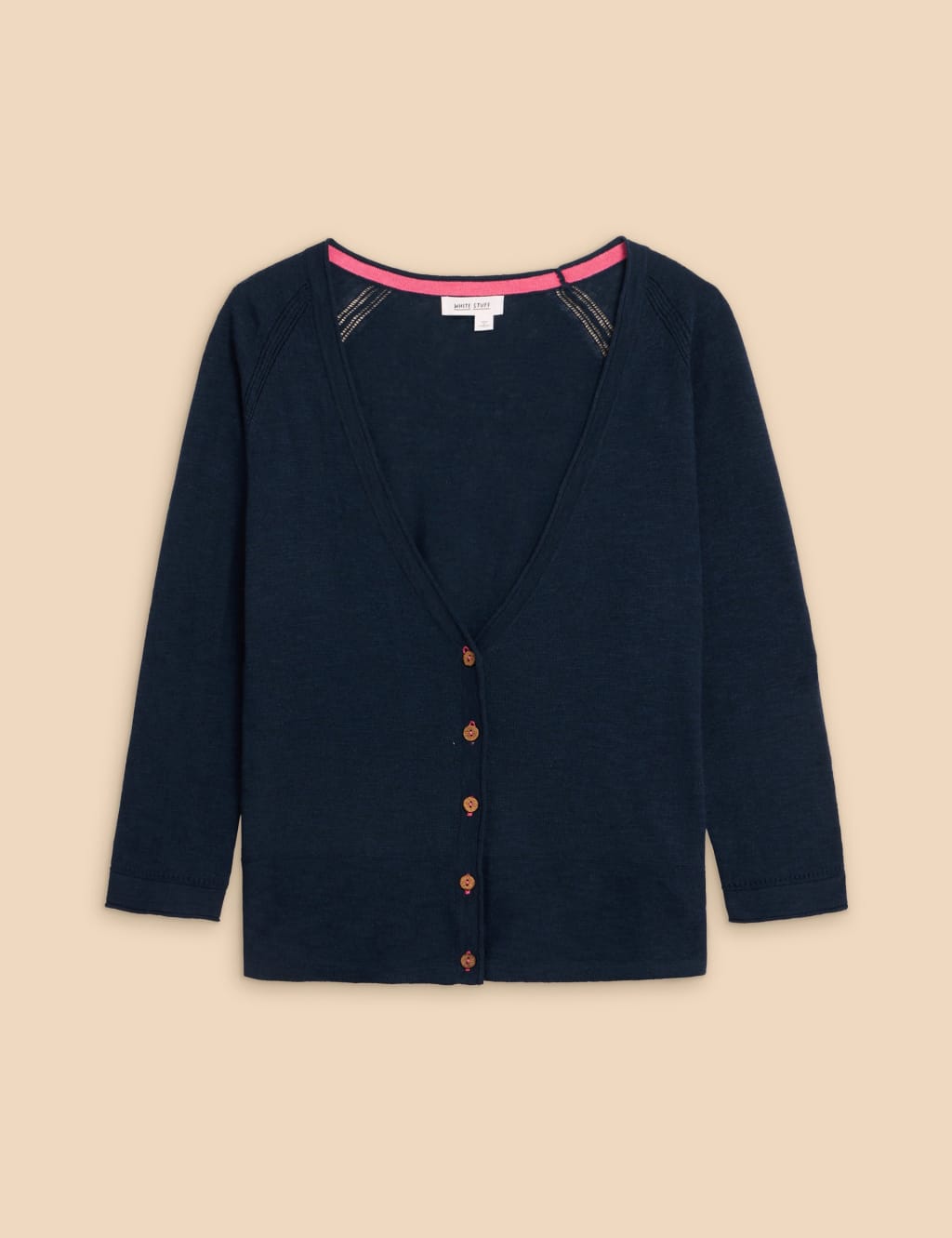 M and s navy cardigan top