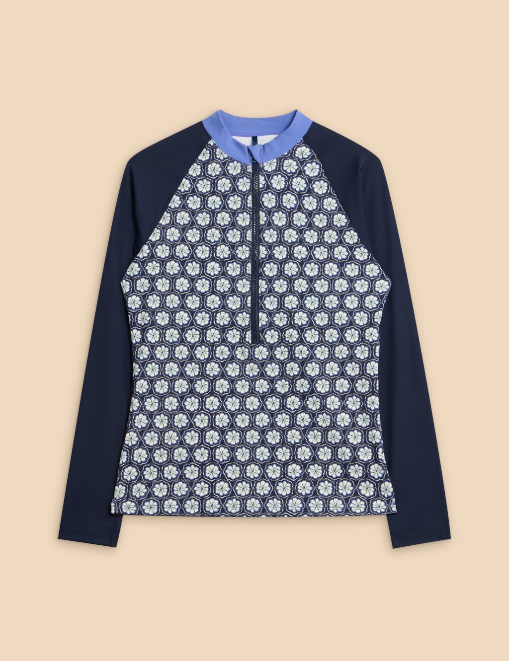 Floral Zip Up Rash Vest