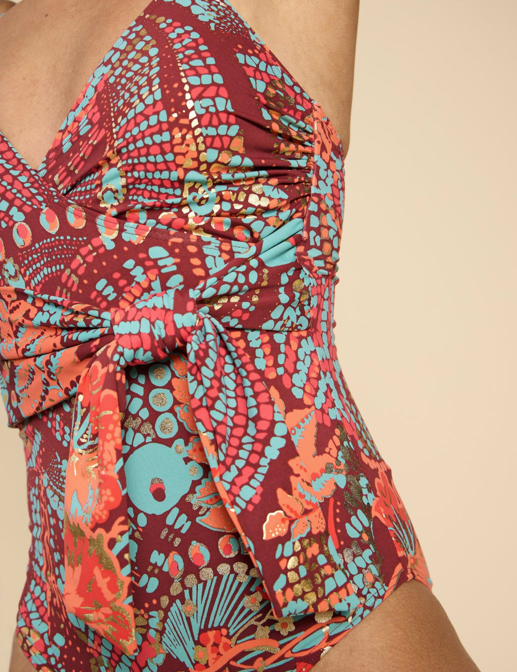Printed V-Neck Swimsuit 5 of 6