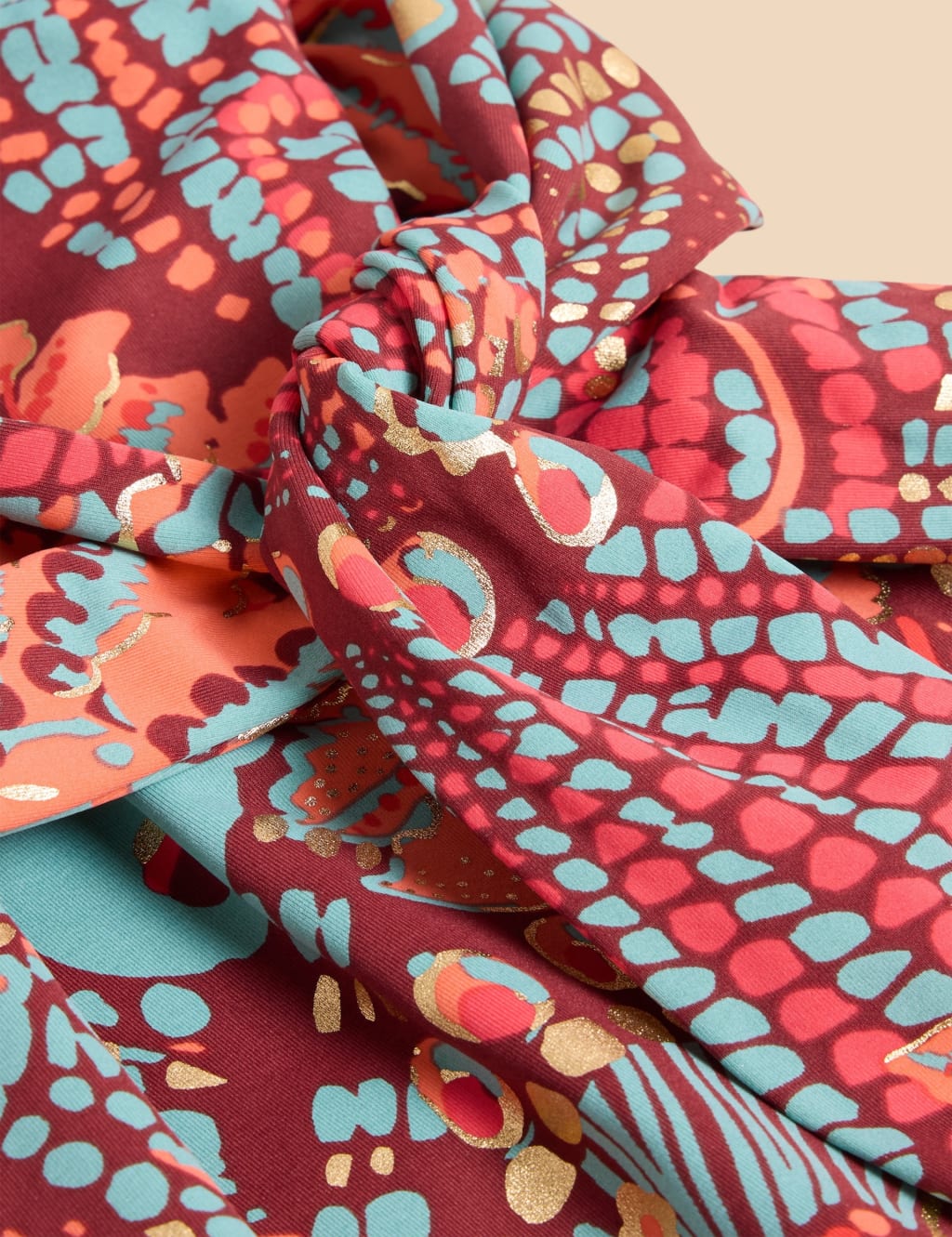 Printed V-Neck Swimsuit 6 of 6