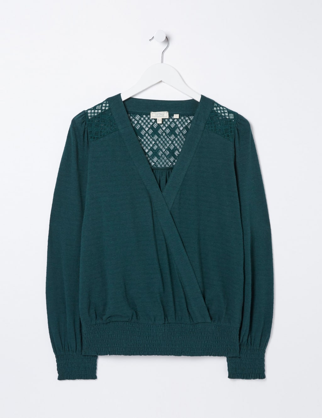 Cotton Rich Textured V-Neck Top 2 of 5