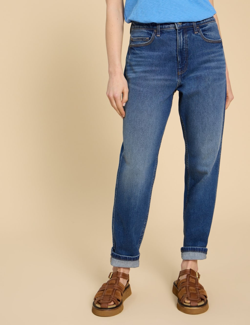 Freya Mid Rise Straight Leg Jeans 3 of 6