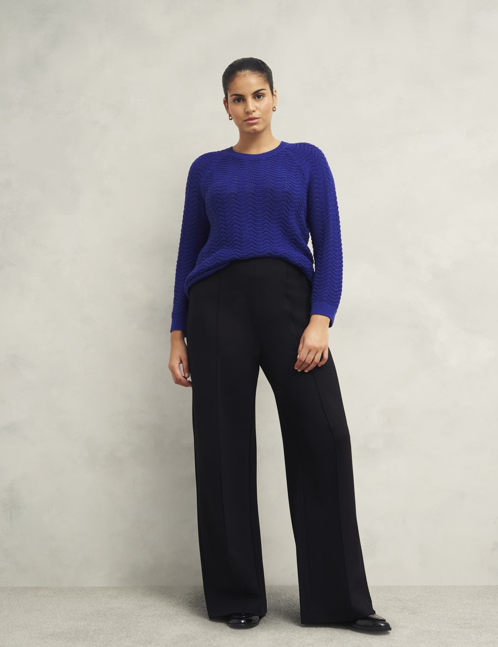 Pure Cotton Textured Jumper 3 of 7