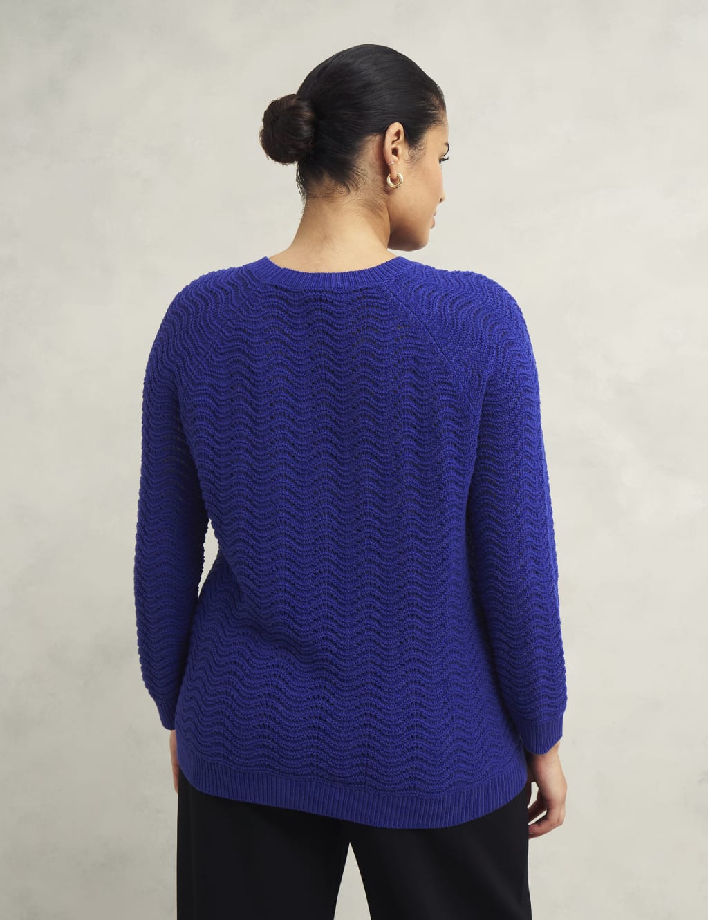 Pure Cotton Textured Jumper 4 of 7