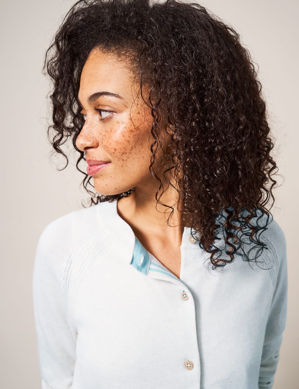 Pure Cotton Crew Neck Cardigan 5 of 5