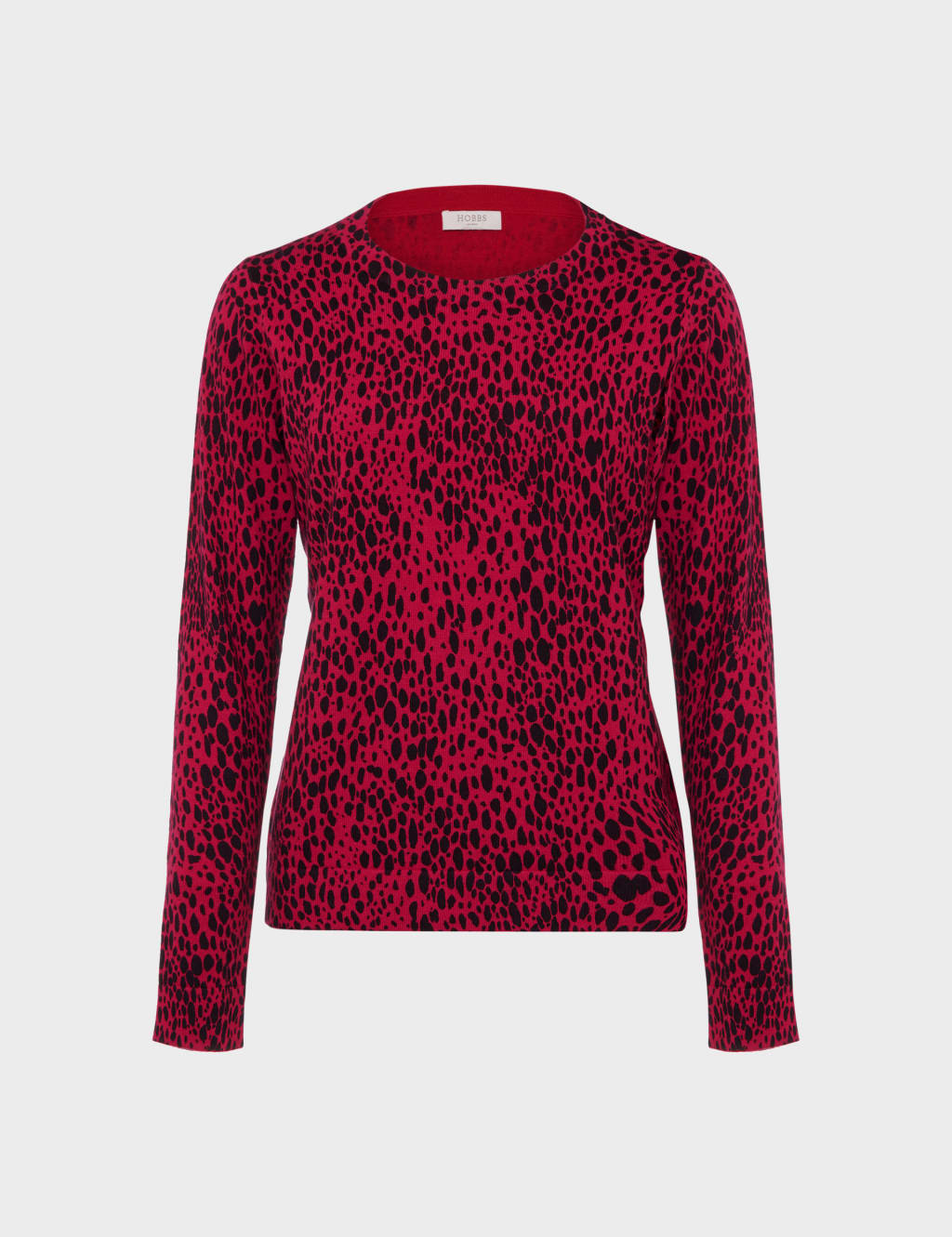 Cotton Rich Animal Print Crew Neck Jumper
