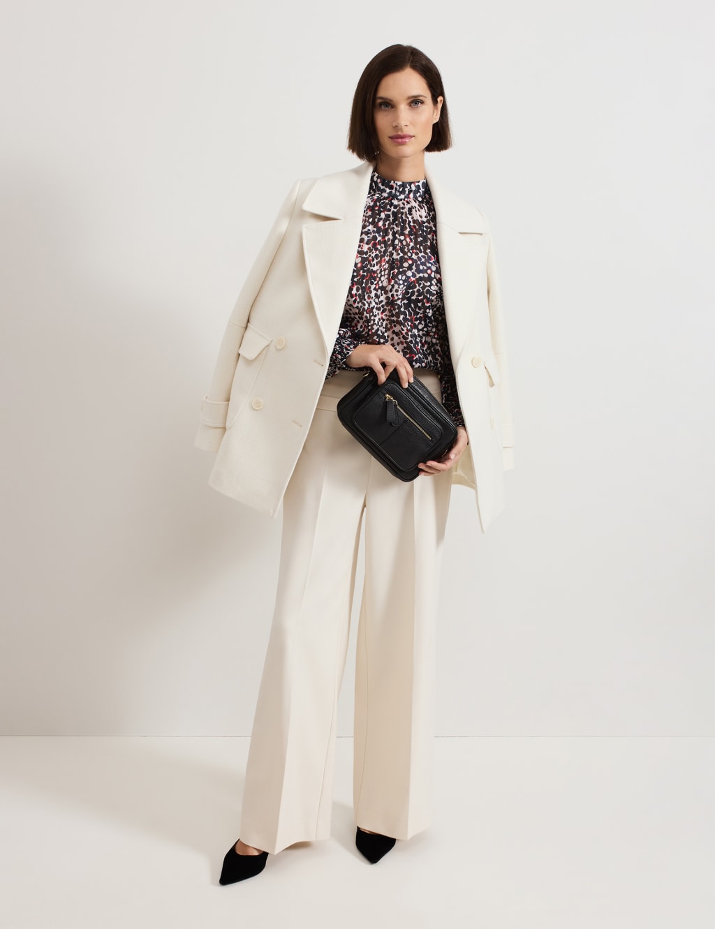 Printed Funnel Neck Popover Blouse 8 of 8
