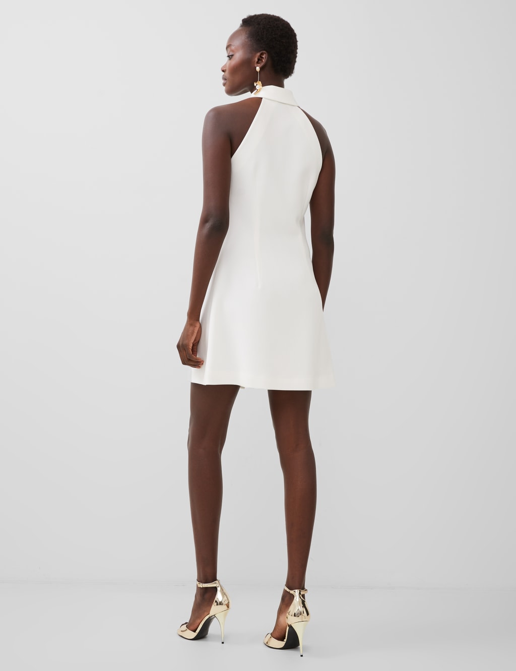 Collared Mini Tailored Dress 4 of 4