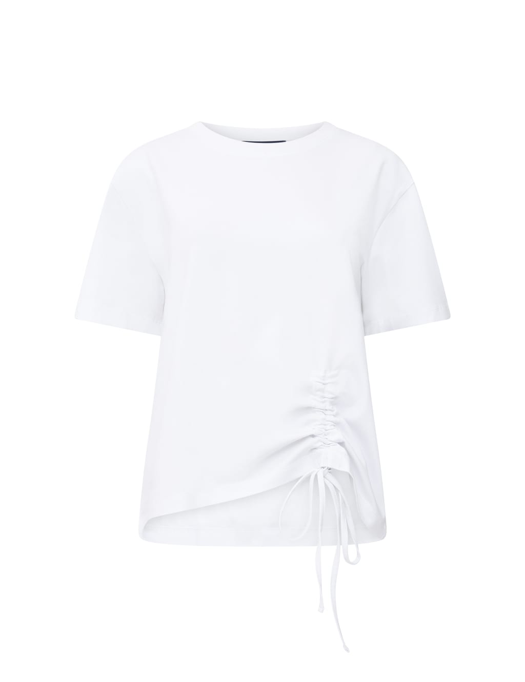 Cotton Rich Tie Detail T-Shirt 2 of 4