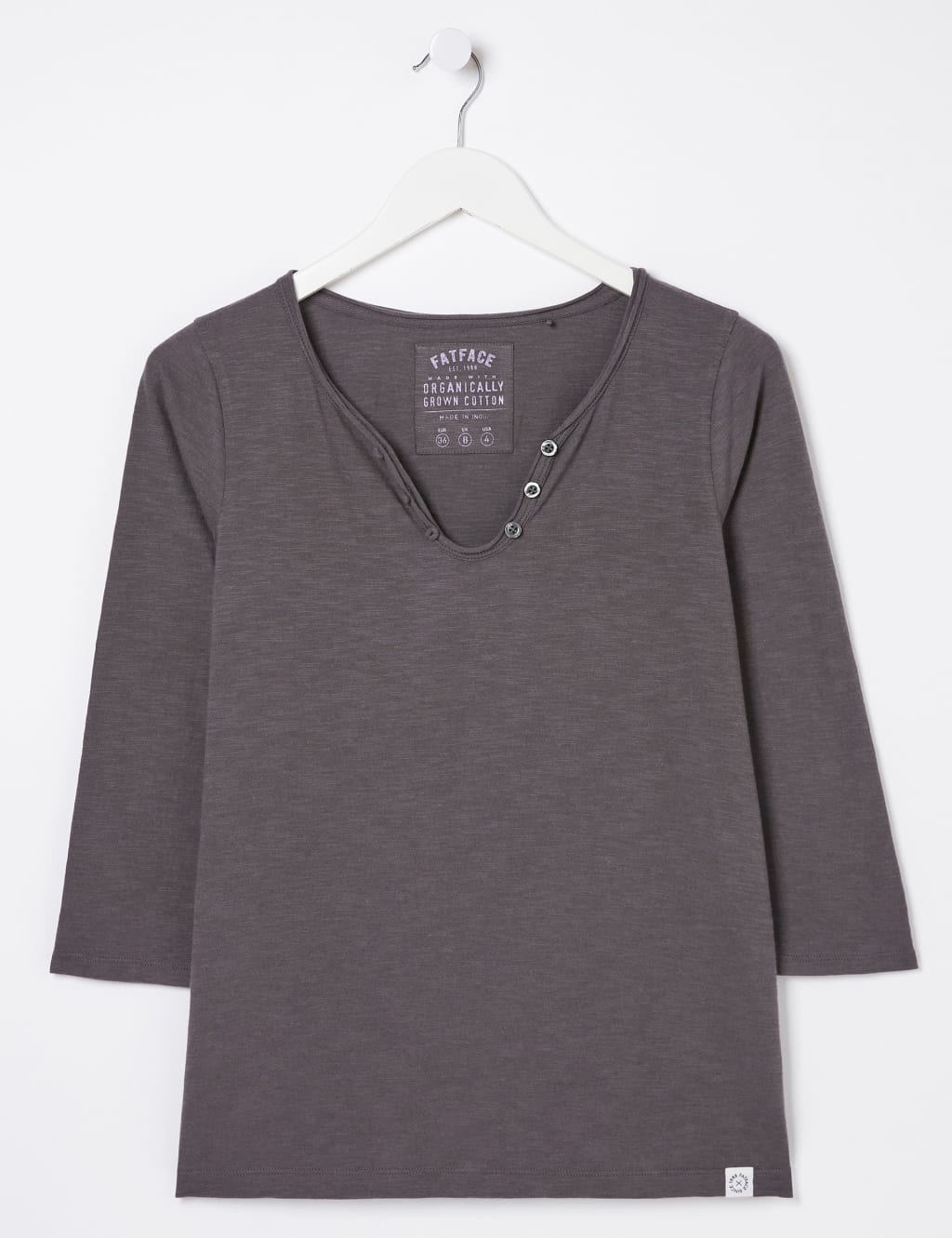 Cotton Button Detail T-Shirt 2 of 4