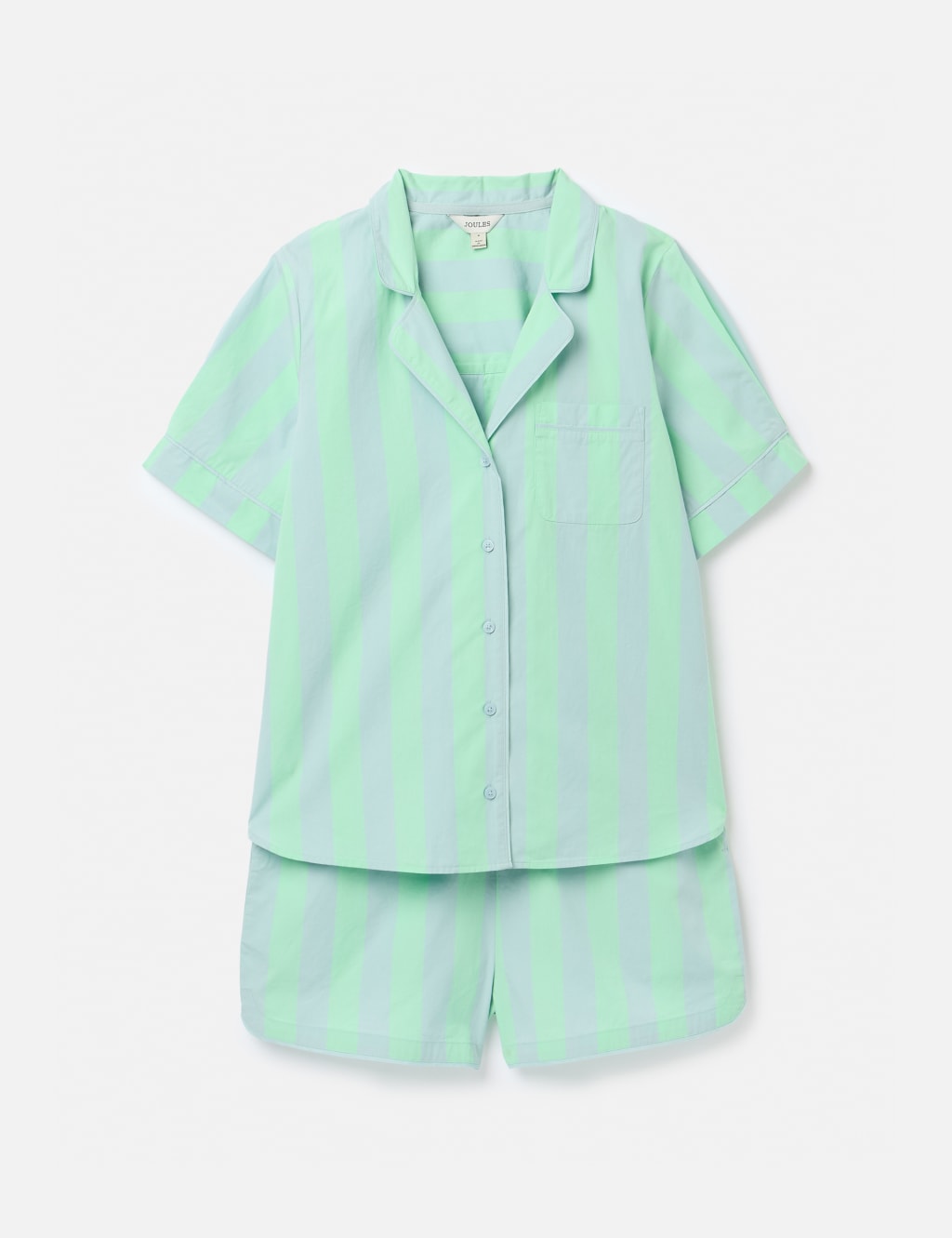 Pure Cotton Striped Pyjama Set 2 of 7