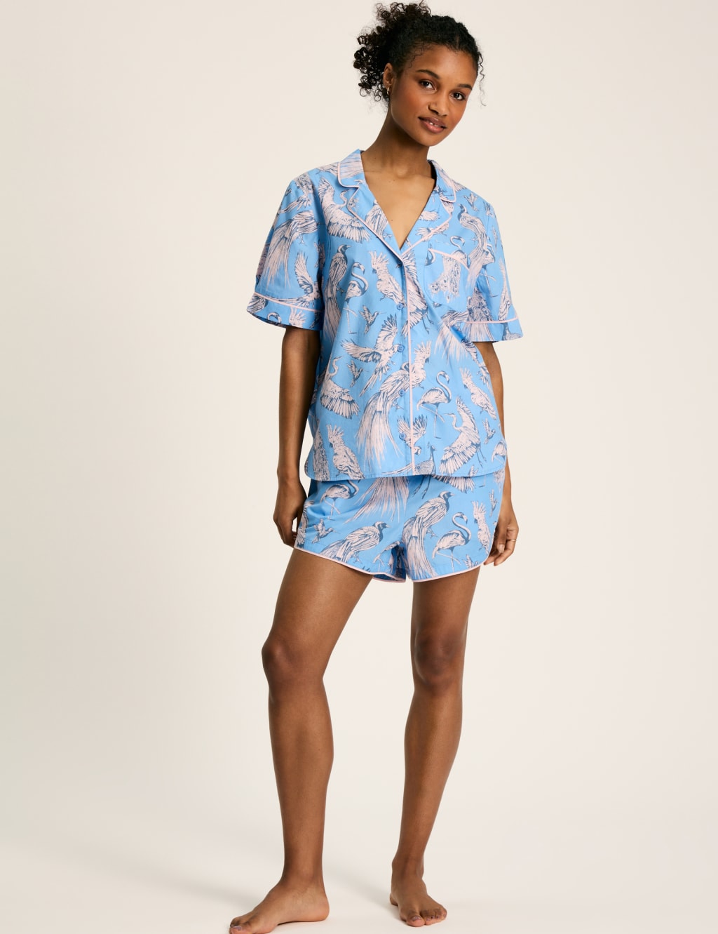Pure Cotton Bird Print Pyjamas Joules M S